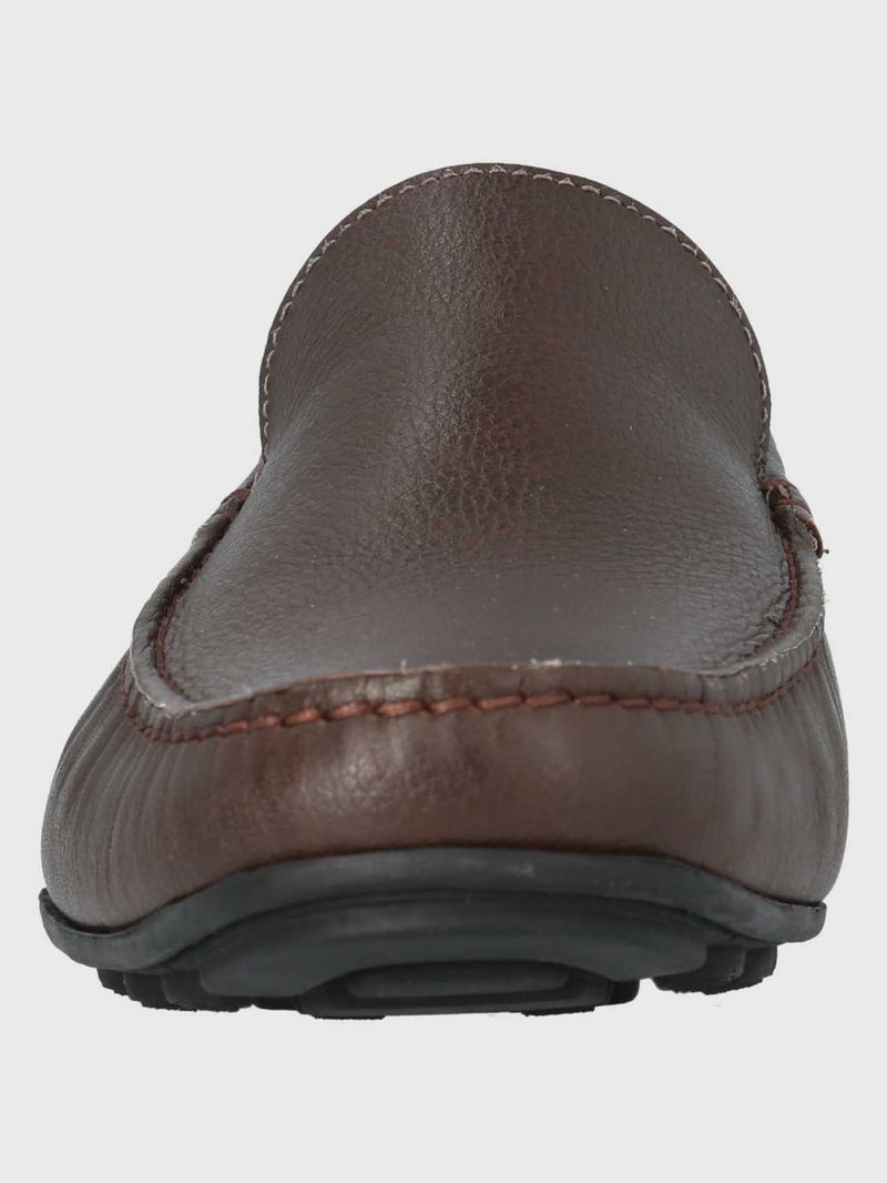 Mocasin Cuero Hombre Blumenau Café Oscuro