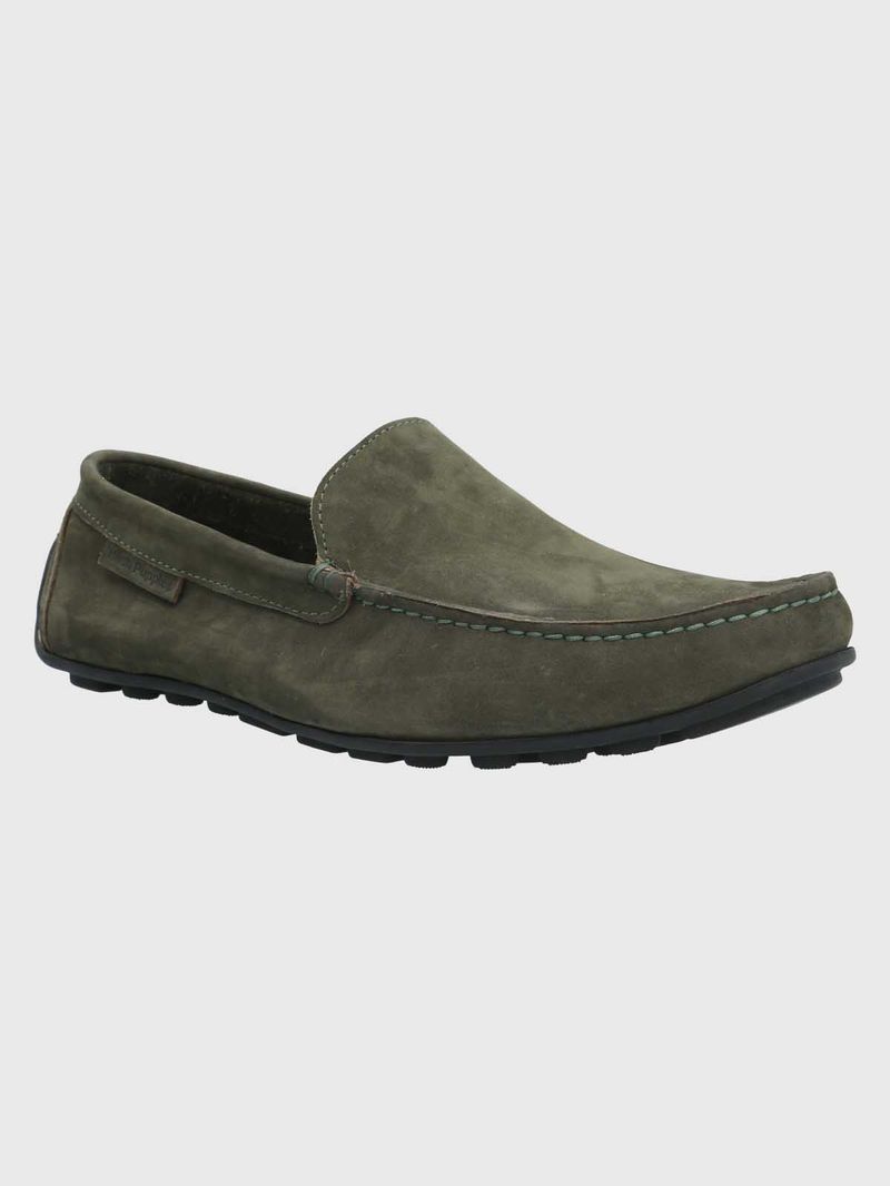 Mocasin-Cuero-Hombre-Blumenau-Verde