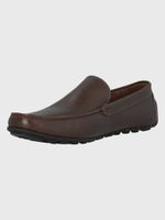 Mocasin Cuero Hombre Blumenau Café Oscuro