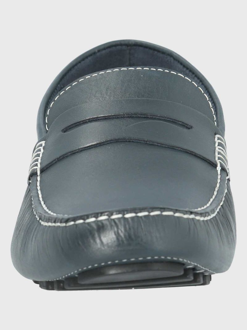 Mocasin-Cuero-Hombre-Lotus-Azul-Oscuro