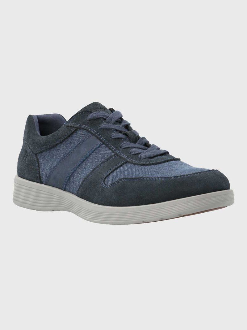 Zapatilla-Cuero-Hombre-Spinal-Wave-Azul-Hush-Puppies