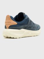 Zapatilla Cuero Hombre Seventy8 LTHR Runner Azul Hush Puppies