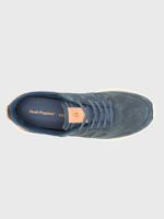 Zapatilla Cuero Hombre Seventy8 LTHR Runner Azul Hush Puppies