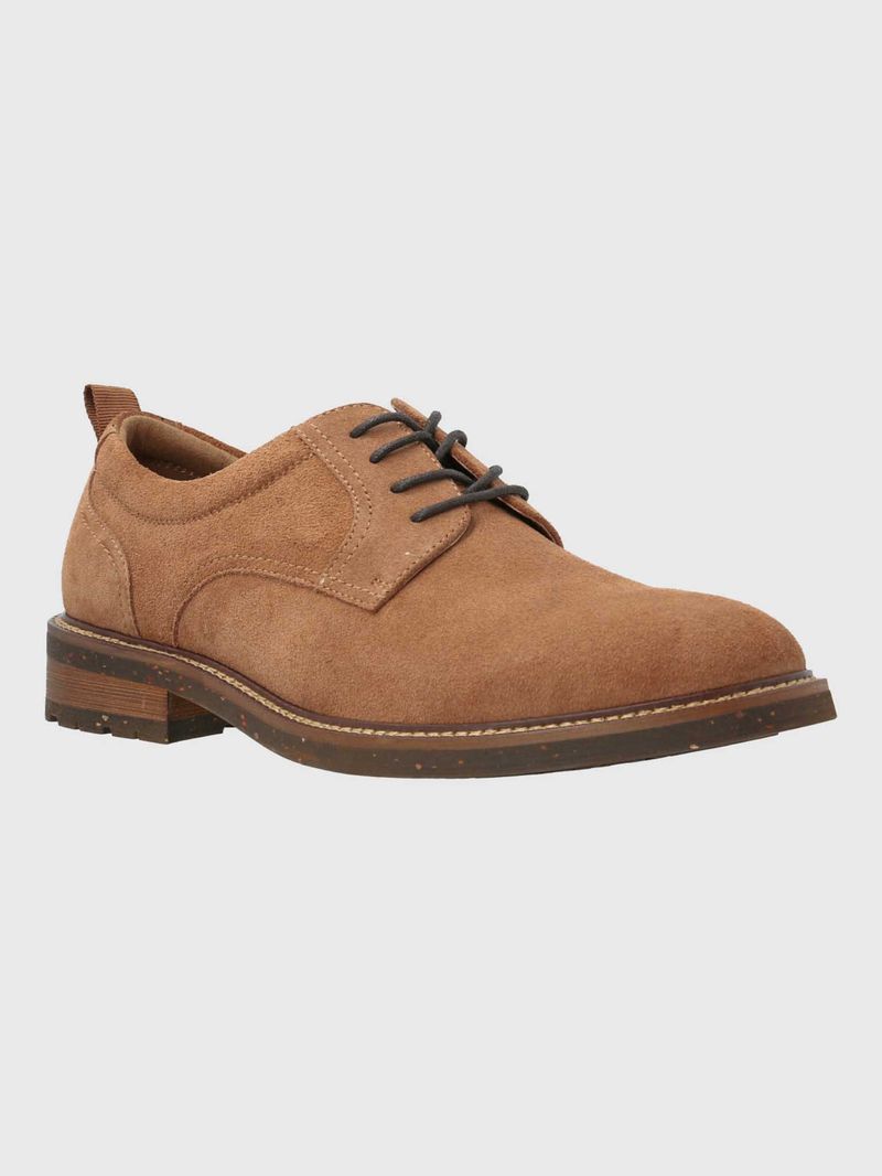 Zapato Cuero Hombre Hinton Café Hush Puppies