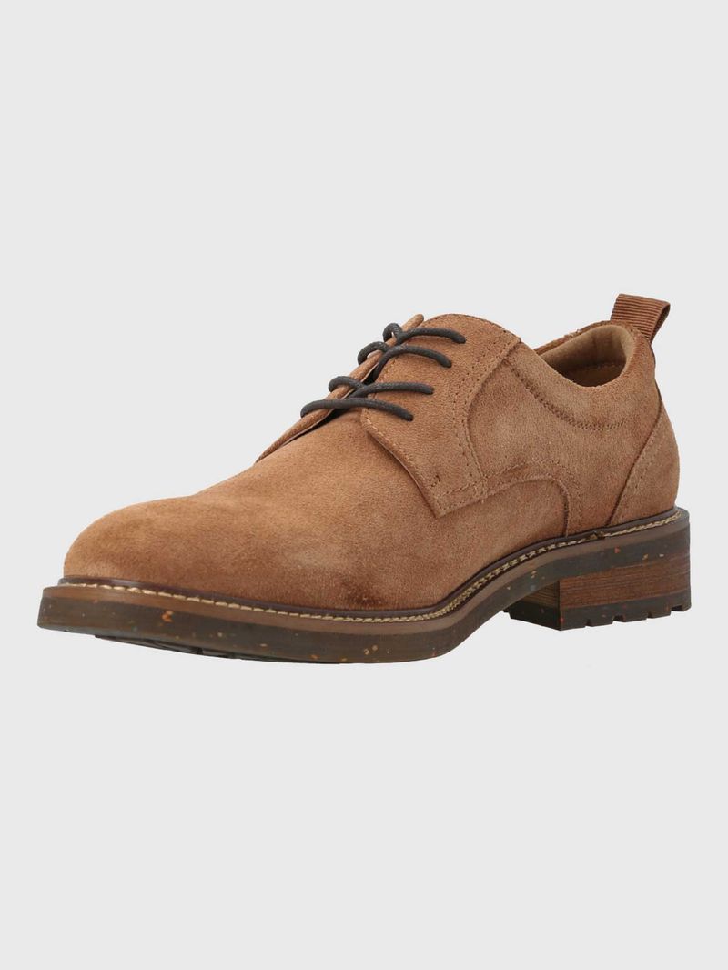 Zapato Cuero Hombre Hinton Café Hush Puppies