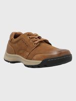 Zapato Cuero Hombre Duran Café Hush Puppies