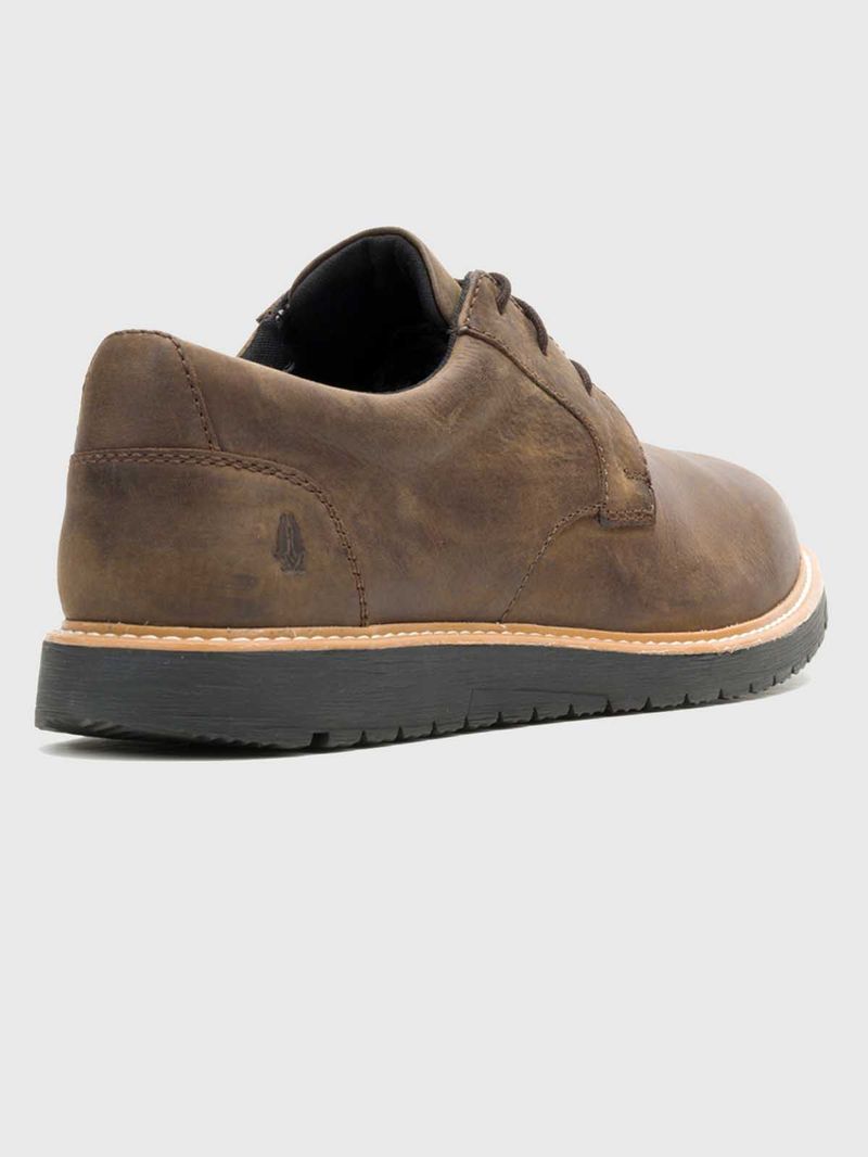 Zapato Cuero Hombre Jenson Oxford Café Hush Puppies