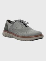 Zapato Smart Hombre Knit Wingtip Gris Hush Puppies