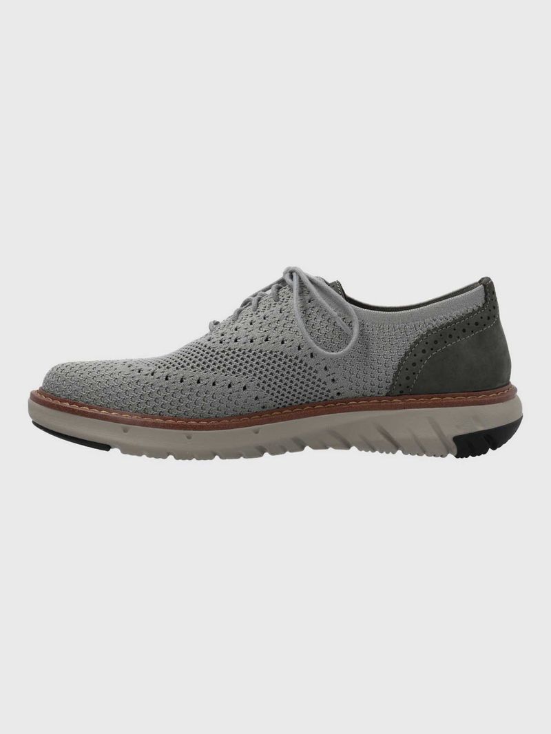 Zapato Smart Hombre Knit Wingtip Gris Hush Puppies