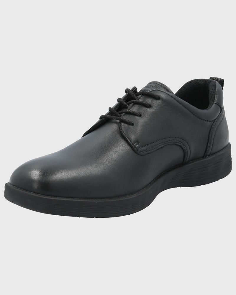 Zapato Cuero Hombre Spinal Town Negro
