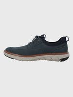 Zapato Cuero Hombre Smart Laceup Azul Hush Puppies