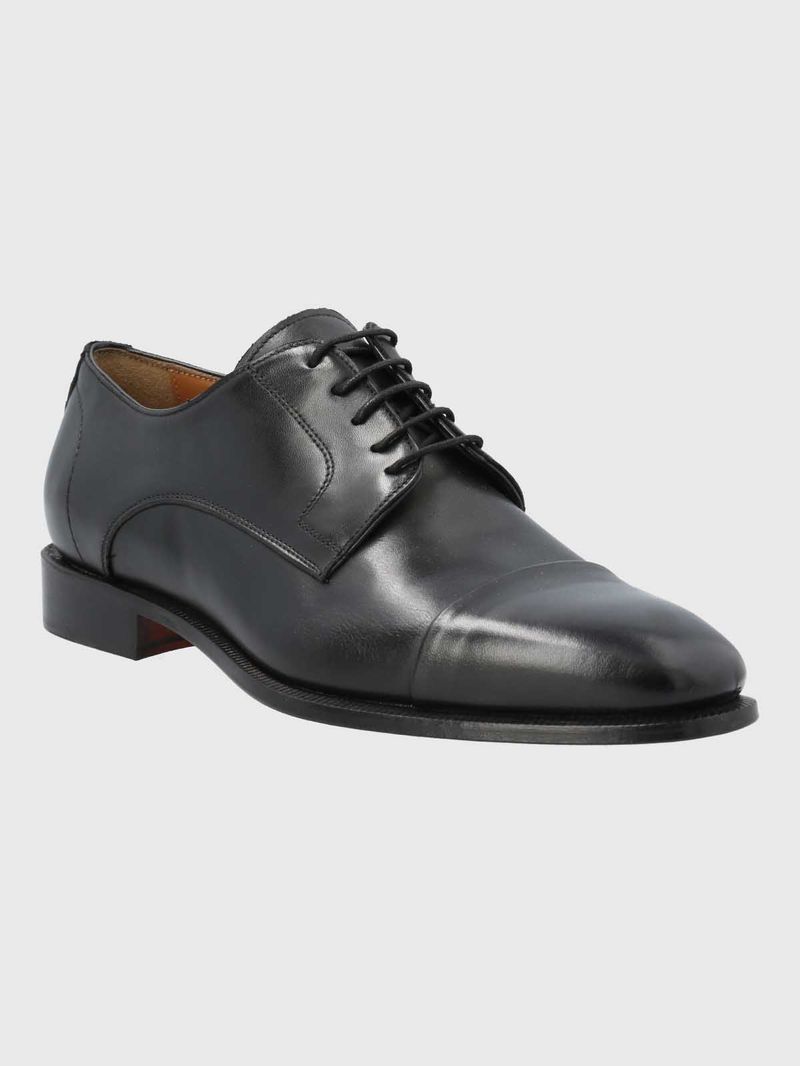 Zapato Italiano Hombre Cuero Morati Negro Hush Puppies