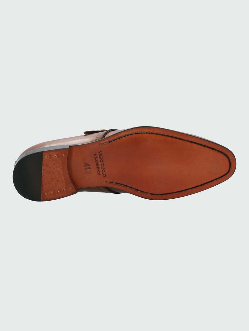 Zapato Italiano Hombre Cuero Ferrara Café Hush Puppies