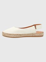 Alpargata Cuero Mujer Teglio Blanco