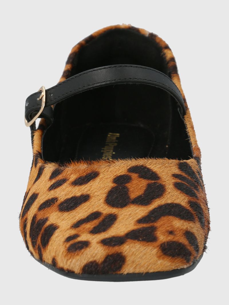 Ballerina Cuero Mujer Lovere Leopardo