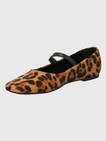 Ballerina Cuero Mujer Lovere Leopardo
