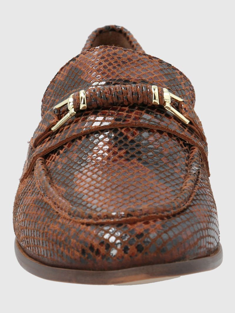 Mocasin Cuero Mujer Madsen Café Hush Puppies