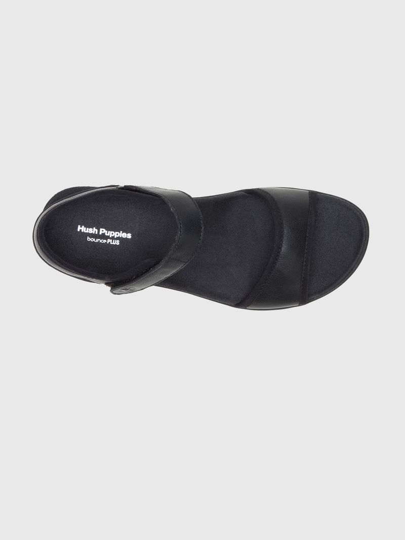 Sandalia Cuero Mujer Dorri Qtr Strap Negro