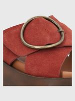 Sandalia Cuero Mujer Gise Terracota