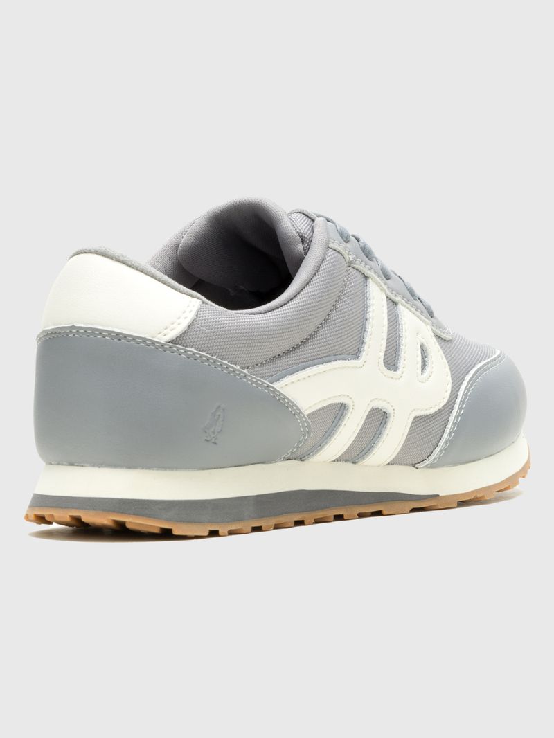 Zapatilla Cuero Mujer Seventy8 Gris