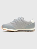 Zapatilla Cuero Mujer Seventy8 Gris
