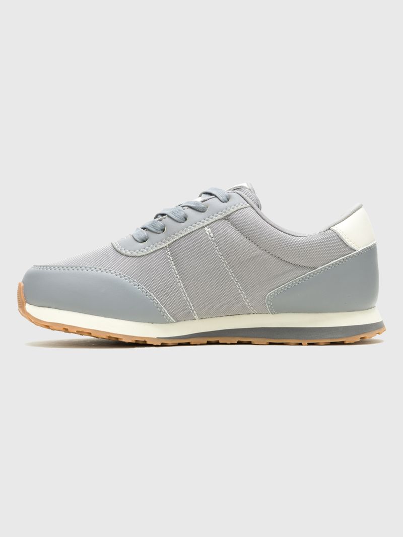 Zapatilla Cuero Mujer Seventy8 Gris