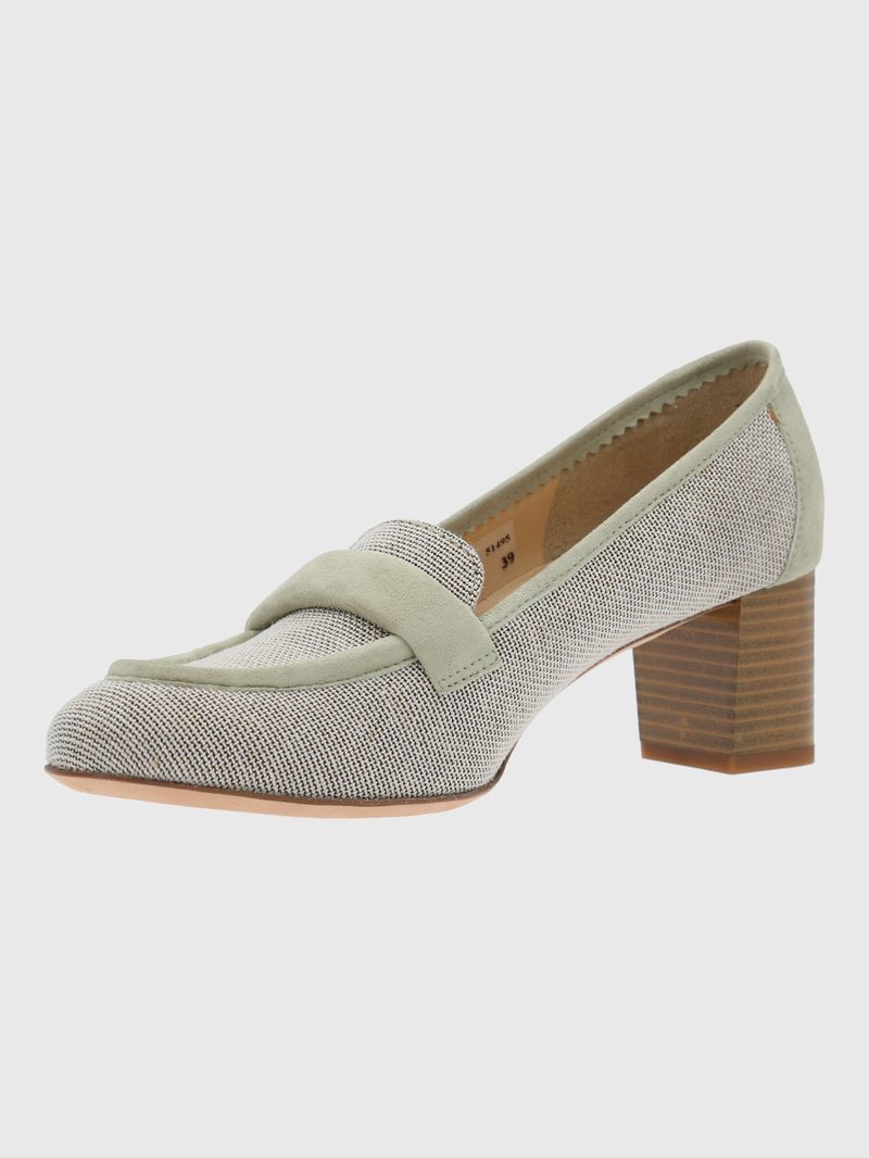 Zapato Brunate Mujer Cuero Lazzaro Gris Hush Puppies