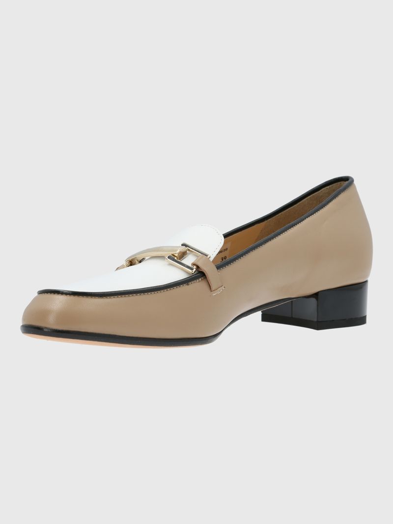 Zapato Brunate Mujer Cuero Riale Café Hush Puppies