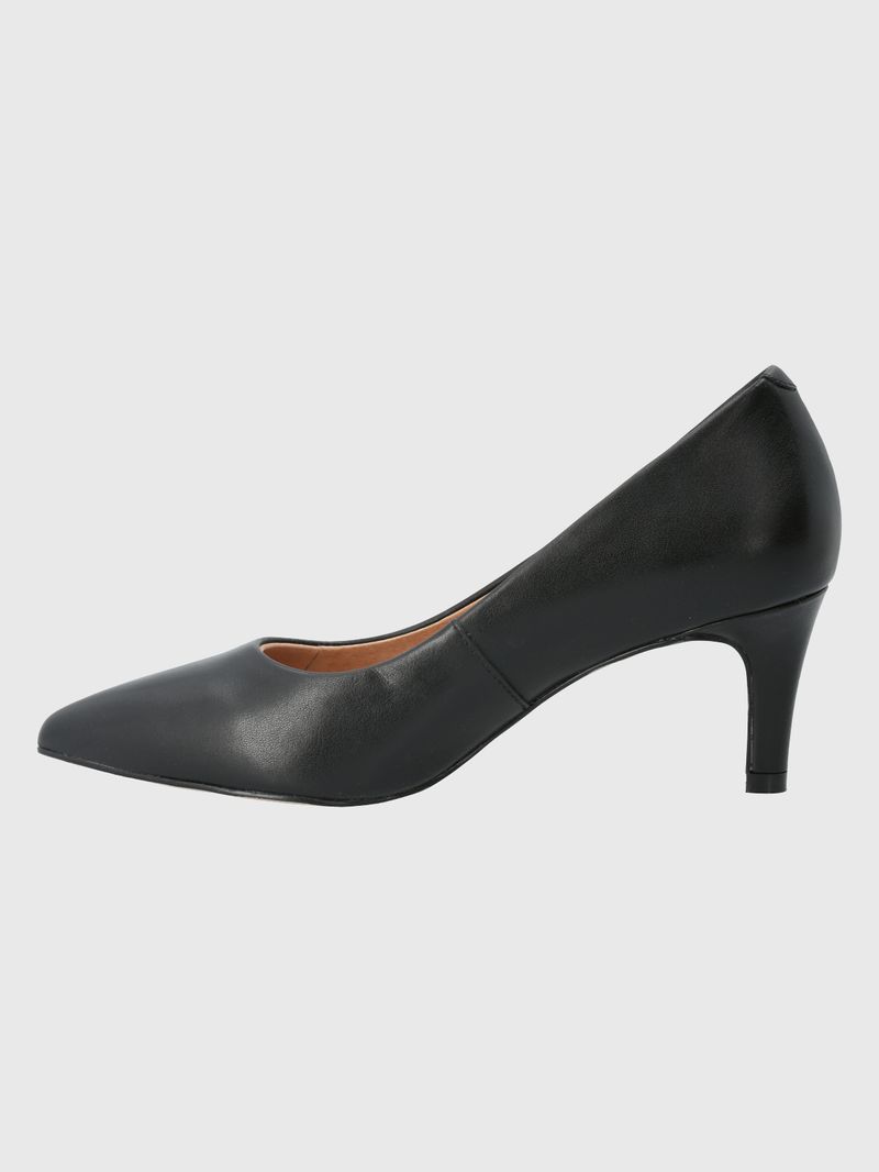 Zapato Vestir Cuero Mujer Arosa Negro
