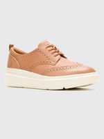 Zapato Cuero Joy Wingtip Café Hush Puppies