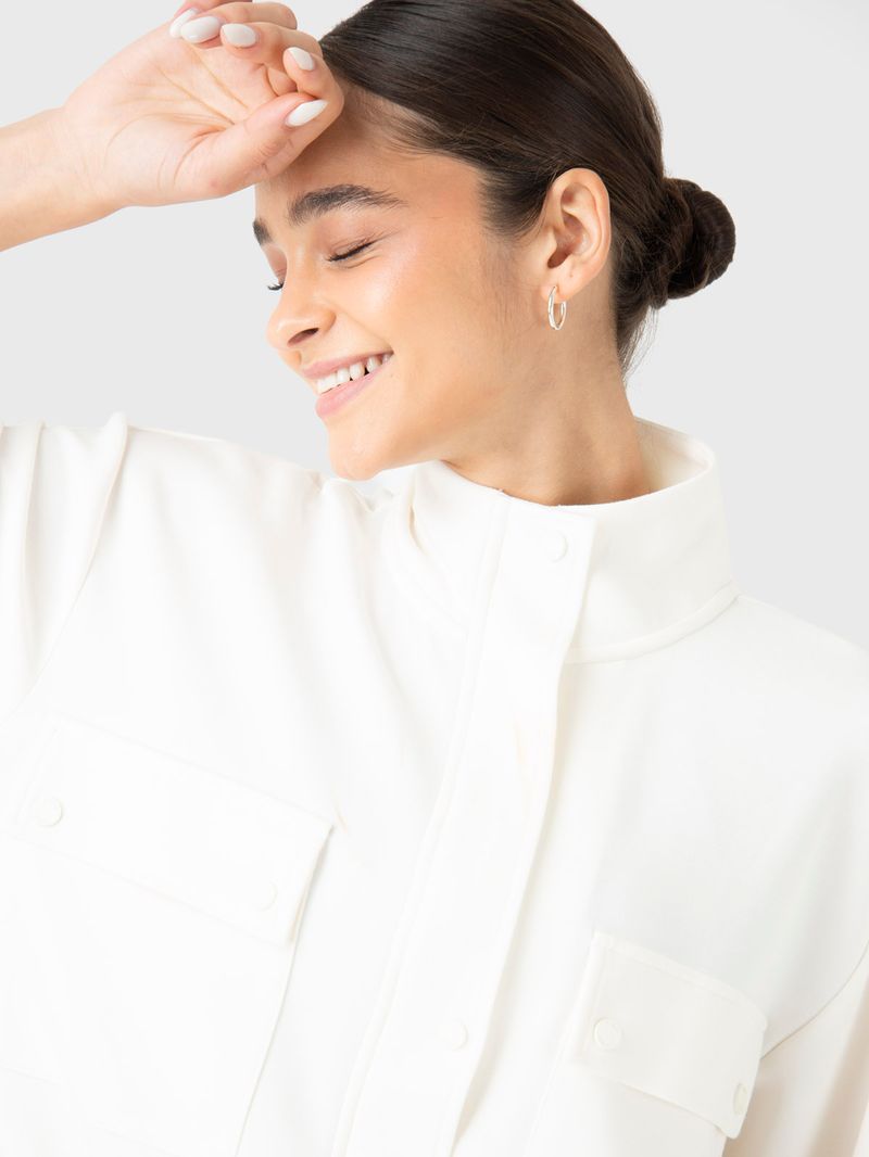 Polerón Mujer Modal Sweatshirt Crudo Bsoul