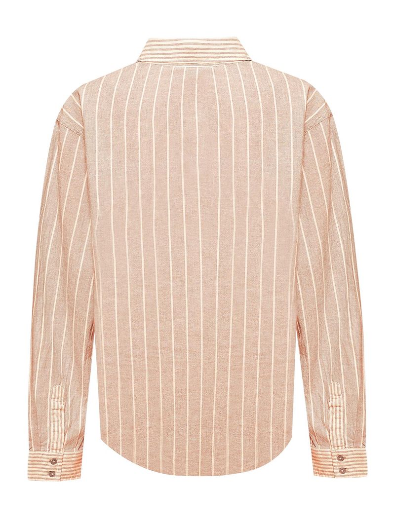 Blusa-Lino-Organico-Mujer-Lines-Rosado-Rockford
