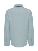 Blusa-Lino-Organico-Mujer-Lirio-Celeste-Rockford