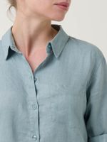 Blusa-Lino-Organico-Mujer-Lirio-Celeste-Rockford
