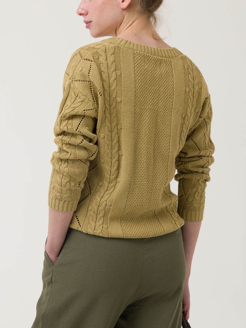 Sweater-Algodon-Organico-Mujer-Nit-Verde-Rockford