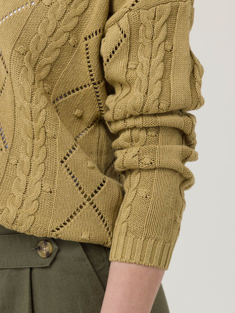 Sweater-Algodon-Organico-Mujer-Nit-Verde-Rockford
