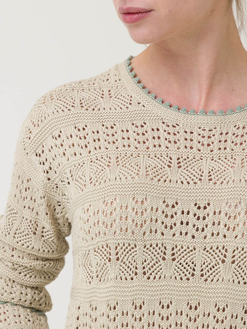 Sweater Algodón Mujer Dindo Beige Rockford