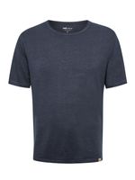 Polera Lino Orgánico Hombre Linen Azul Rockford