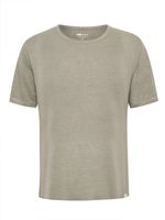 Polera Lino Orgánico Hombre Linen Gris Rockford