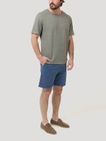 Polera Lino Orgánico Hombre Linen Gris Rockford