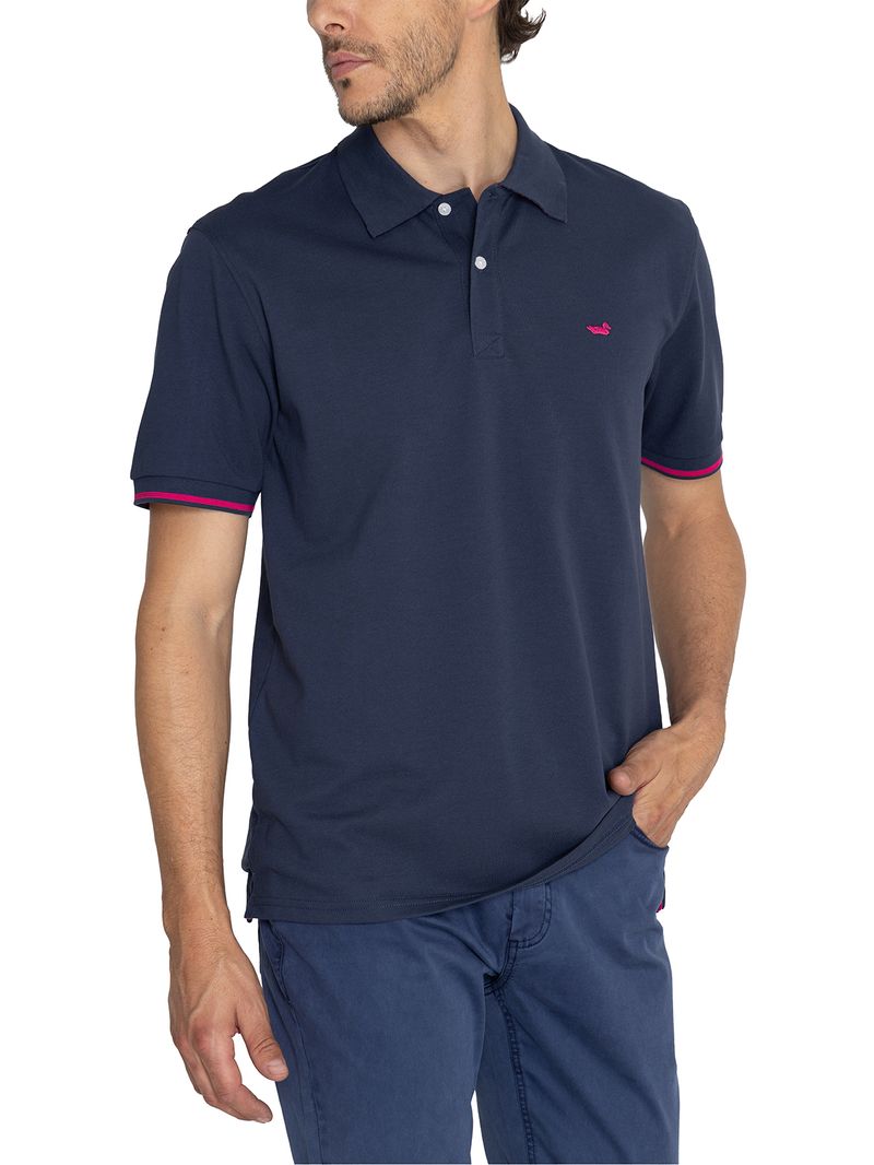 Polera-Algodon-Pima-Hombre-Mitchell-Azul-Rockford