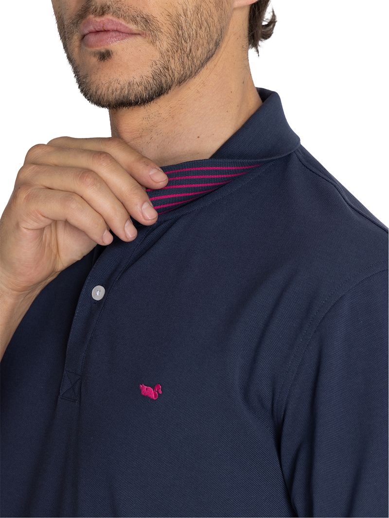 Polera-Algodon-Pima-Hombre-Mitchell-Azul-Rockford