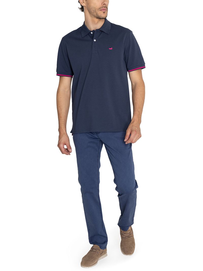 Polera-Algodon-Pima-Hombre-Mitchell-Azul-Rockford