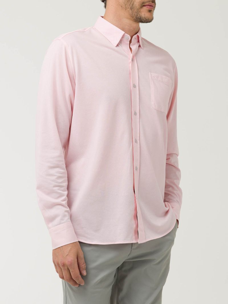 Camisa Algodón Supima® Hombre Jersey Rosado Rockford