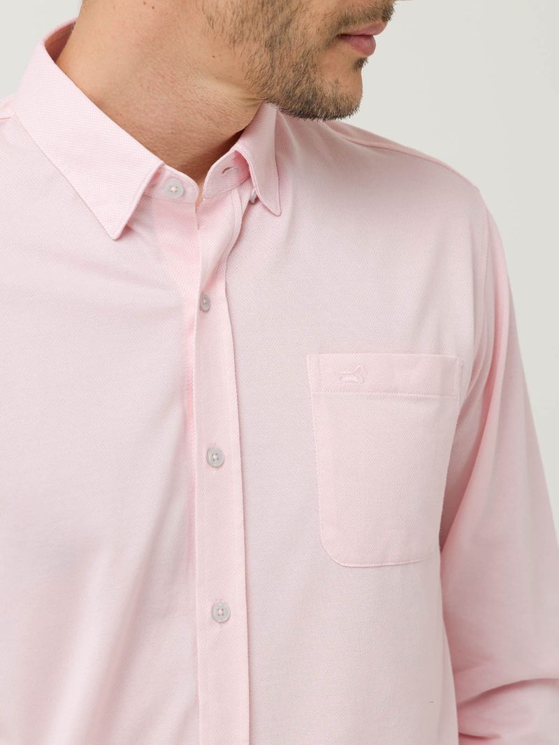 Camisa Algodón Supima® Hombre Jersey Rosado Rockford