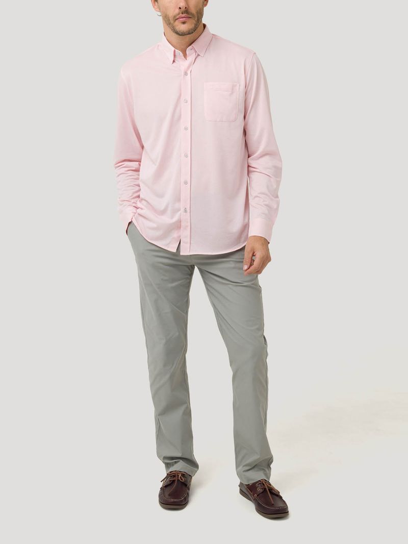 Camisa Algodón Supima® Hombre Jersey Rosado Rockford