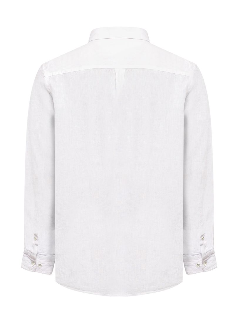Camisa-Lino-Organico-Hombre-Linentex-Blanco-Rockford