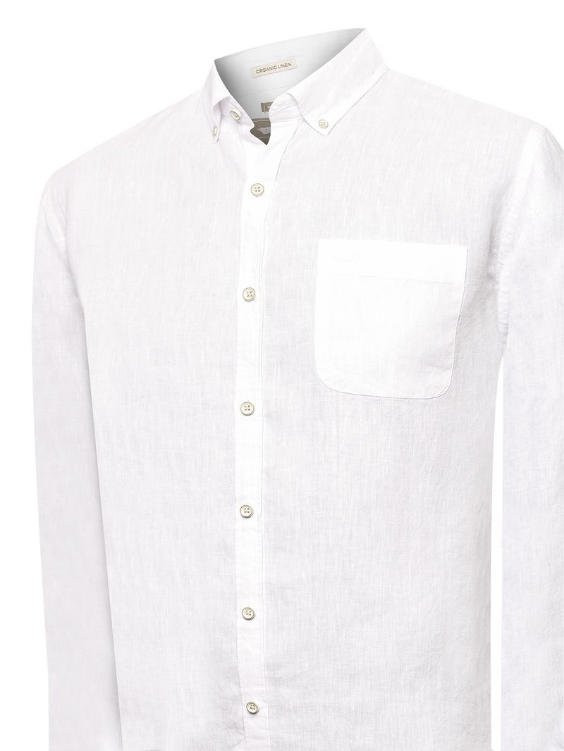 Camisa-Lino-Organico-Hombre-Linentex-Blanco-Rockford