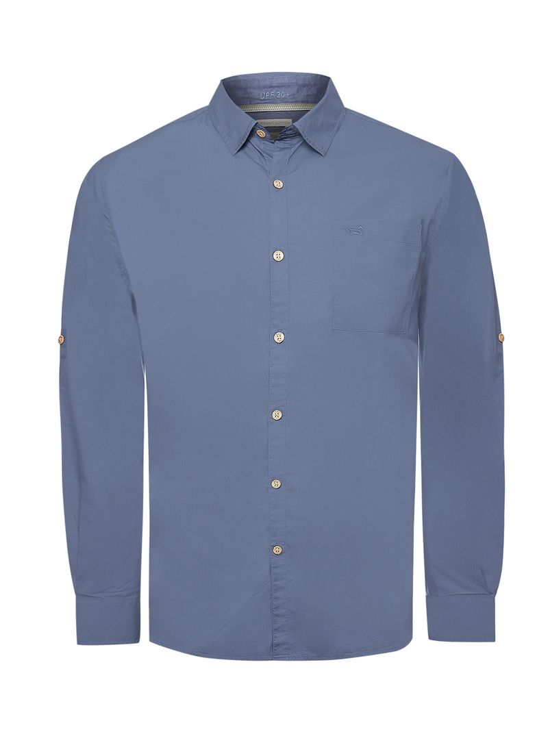 Camisa-Algodon-Organico-Hombre-Galiton-Azul-Rockford