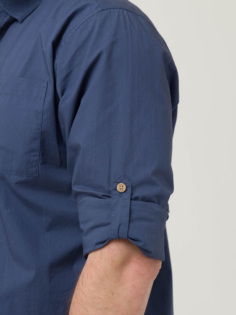 Camisa-Algodon-Organico-Hombre-Galiton-Azul-Rockford